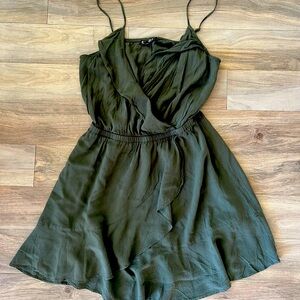 Express Army Green Minidress